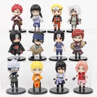 Mô hình Naruto chibi bán lẻ 12 nhân vật Naruto Sasuke Sakura Gaara Itachi Kakashi Hinata Jiraira ... Figure Anime Naruto