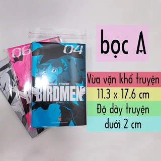 Túi OPP Bọc Truyện Tranh Kim Đồng Trong Suốt Có Mép Dán Nhiều Kích Thước 11.3 x 17.6