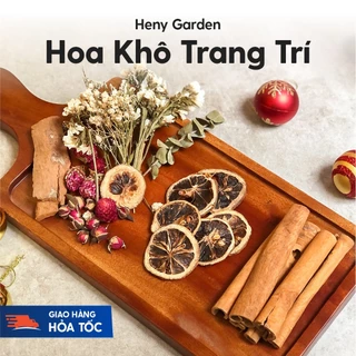 Hoa Trang Trí Nến Thơm Decor Nguyên Liệu Tự Làm Nến Tại Nhà (Nhiều Phân Loại) Heny Garden