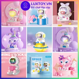 Đồ chơi lắp ráp LUXTOY đồ chơi xếp hình lắp ghép 3d mini mô hình phi hành gia cho bé trai bé gái