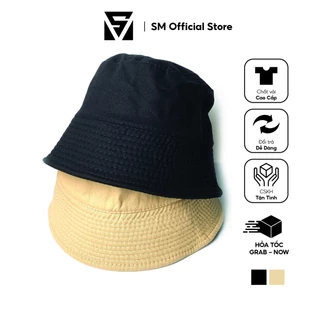 Mũ nón bucket trơn kaki cotton phong cách ulzzang Hàn Quốc thời trang mũ dành cho nam nữ Soulmate Store