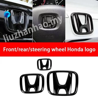 1 logo Chữ H Màu Đen Sáng Bóng Trang Trí Xe Hơi Honda Jazz / City / HRV / Civic / BRV / Biểu Tượng