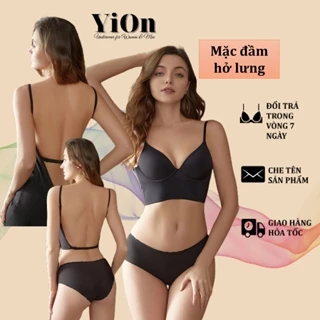 Áo ngực mặc đầm hở lưng mút mỏng 0.3 cm, có gọng gợi cảm co dãn tốt Yion Underwear AU05