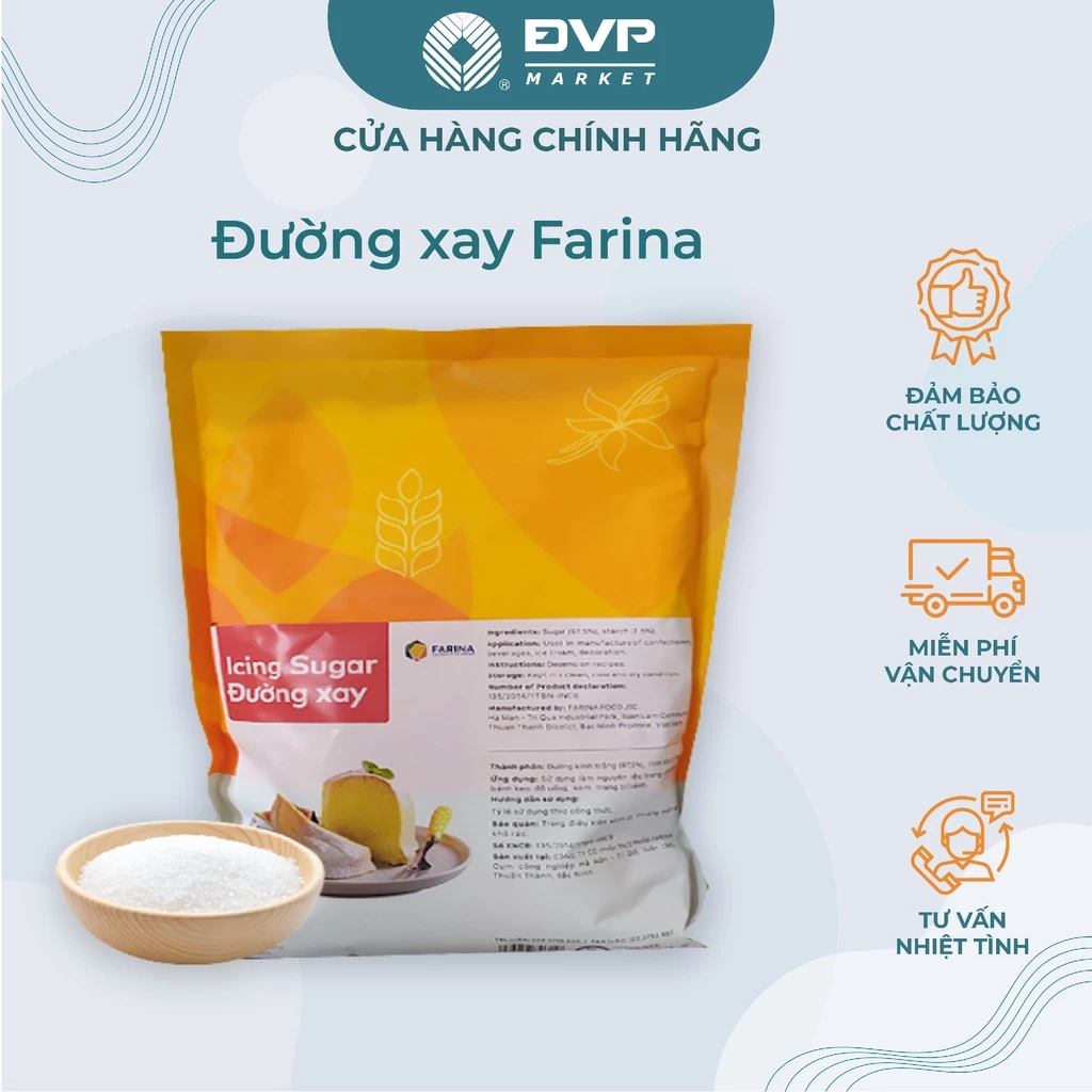 (DATE 9/9/2024) Đường bột/ đường xay Farina 1kg