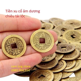 Tiền xu âm dương chiêu tài ( mua 10 tặng 1)- đồng xu xin quẻ âm dương