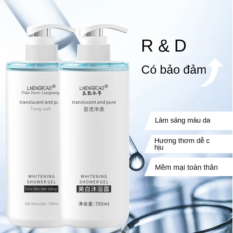 Sữa Tắm Niacinamide 700ml Làm Trắng Da Toàn Thân Lâu Trôi Có Hương Thơm