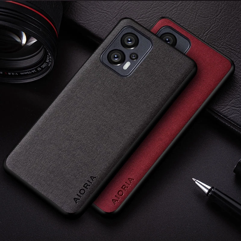 Ốp Lưng Cho Poco X4 GT coque Thiết Kế Đơn Giản Màu Trơn Dệt Da Chống Sốc Bảo Vệ