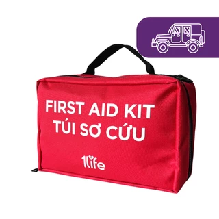 [FOLLOW nhận 10k] Túi sơ cứu y tế cho xe ô tô 1Life hơn 200 dụng cụ - Car First Aid Kit