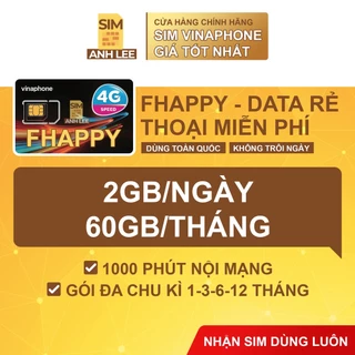 SIM FHAPPY - Sim Nhiều Ưu Đãi - Phí Cước Rẻ