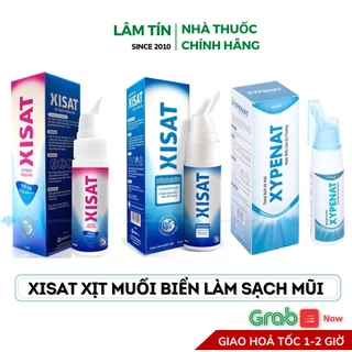 Xisat Xịt Mũi Trẻ Em Và Người Lớn, Giúp Tạo Ẩm Làm Sạch Mũi ( Hàng Chính Hãng ) Lọ 75ml