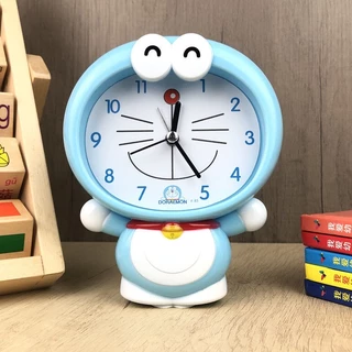 Đồng Hồ Báo Thức Hoạt Hình. Đồng Hồ Báo Thức Cỡ Nhỏ Hình Mèo Máy Doraemon Dễ Thương Sáng Tạo Cho Học Sinh