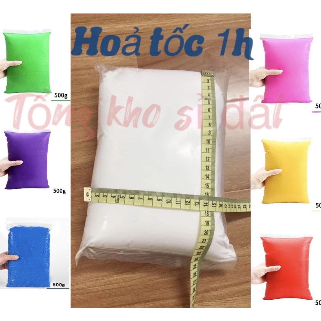 Đất sét siêu nhẹ tự khô 500gr - Hàng đủ cân, túi phồng to