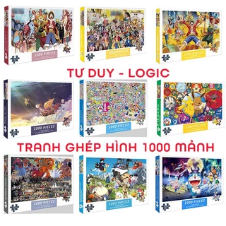 Tranh ghép hình 1000 mảnh 75x50 cm Xếp hình 1000 miếng đồ chơi phát triển tư duy kiên nhẫn dành cho bé và trẻ em