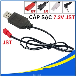 Dây cáp sạc pin 7.2V cho xe mô hình ô tô điều khiển đồ chơi trẻ em cổng JST