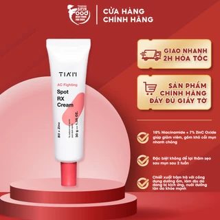 Kem Chấm Mụn Giảm Sưng, Ngăn Ngừa Vết Thâm Sẹo Tiam AC Fighting Spot RX Cream 30g