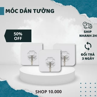 Móc Dán Tường Siêu Dính Trong Suốt Chịu Lực Lên Đến 10Kg