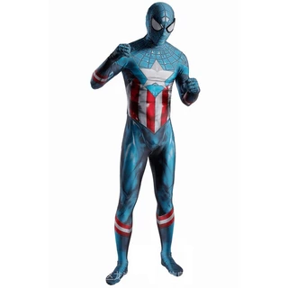 Trang Phục Hóa Trang Halloween Nhân Vật Người Nhện Captain America 3d Cho Người Lớn Và Trẻ Em
