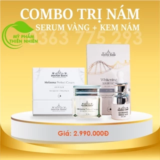 combo nám Doctorqueen ( gồm kem nám,kem trống nắng,serum vàng )