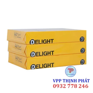 [1 THÙNG 5 REAM] Giấy A4 DELIGHT định lượng 70gsm