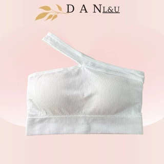 Áo Ngực Croptop Chéo Cổ Cá Tính Chất Cotton Co Dãn Dày Dặn Thoải Mái DAN L&U 2061