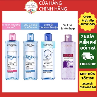 Nước tẩy trang Loreal L'Oreal Paris Micellar Water [Công Ty, Tem Phụ]- Bebeauskinshop