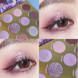 Bảng phấn mắt 12 ô Colourpop Flutter By Mauve / Purple Makeup Pallete