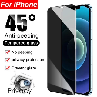 Ốp Điện Thoại Kính Cường Lực Bảo Vệ Riêng Tư Cho iPhone 15 14 13 12 11 Pro Max Mini X XR XS Max 8 7 6 6s Plus SE