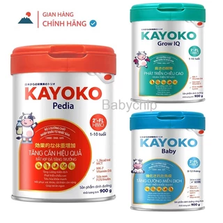 Sữa Kayoko Pedia, Baby, Grow IQ Lon 900g [Date 2026]