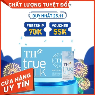 Thùng 48 hộp sữa tươi tiệt trùng nguyên chất TH True Milk 180ml (180ml x 48)