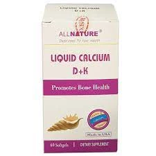 Liquid Calcium D+K, hỗ trợ bổ sung canxi, vitamin D3