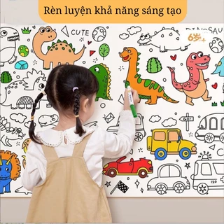 Bộ Tranh Tô Màu Dài 3m Cho Bé Thỏa Sức Sáng Tạo