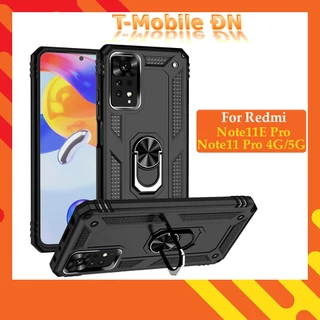 Ốp lưng Xiaomi Redmi Note 11 11E Pro 4G 5G chống sốc 2 lớp kèm nhẫn iring làm giá đỡ