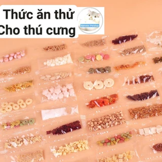 Đồ ăn thử cho các bé hamster , thỏ , bọ , sóc