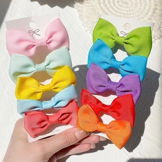 Dây buộc tóc KIDSBOWS trang trí nơ nhiều màu sắc tùy chọn xinh xắn dành cho bé gái