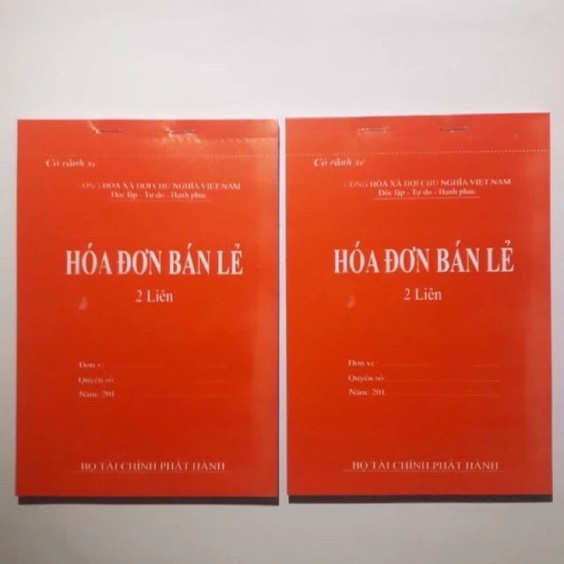 Hoá đơn bán lẻ 2 liên giấy Carbon 60 tờ - 2 quyển