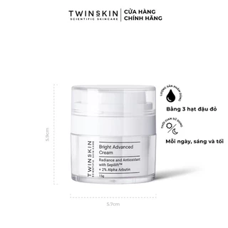 [SALE Cận Date ] Bright Advanced Cream – Kem Dưỡng Sáng Da, Cải Thiện Lão Hoá Twins Skin 15g