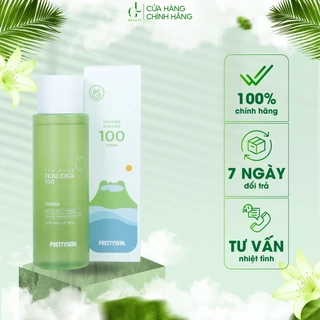 Nước Hoa Hồng Toner Chiết Xuất Rau Má Pretty Skin Hàn Quốc The Pure Jeju Cica Toner 250ml