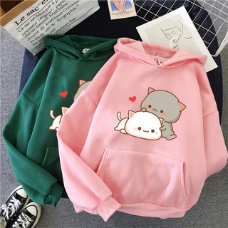 Áo khoác hoodie nỉ in gấu thả tim cute - Áo Khoác Thời Trang Nữ mẫu mới nhất 2022