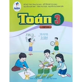 Sách giáo khoa Toán 3 tập 2 - Cánh Diều - Bán kèm bao sách và bút chì 2B