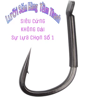 ( mua 3 vỉ , tặng 1 quả hố đấu 1.5gram ) Lưỡi Câu săn hàng Tầm Thanh cao cấp , siêu cứng , chống oải nhanh , lưỡi Vên