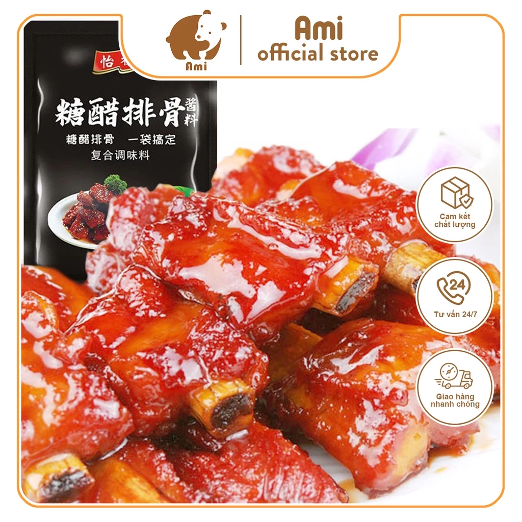 [Gia vị thượng hạng] Gia vị nấu Sườn Xào Chua Ngọt ngọt ngon hấp dẫn,sốt gia vị hoàn chỉnh sườn xào chua ngọt gói 60g