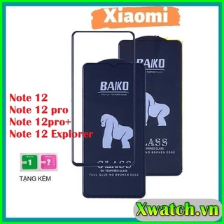 Cường lực Baiko Full màn cho Xiaomi Redmi K60 K60 pro Redmi 12C Note 12 / Note 12 pro plus Note 12 Explorer NOTE 13R PRO