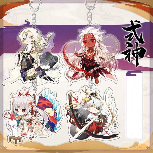 [GR] Móc Chìa Khóa Acrylic Hình Nhân Vật game Onmyoji Pandant Di Shitian ASURA Thời Trang Bộ Sưu Tập Lưu Niệm