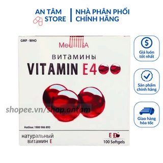 Viên uống Vitamin E 400 Trẻ hóa làn da, ngăn ngừa lão hóa.