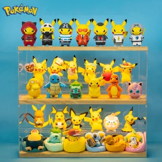 Set 10 Mô Hình Nhân Vật Pikachu 5CM Trang Trí Đáng Yêu