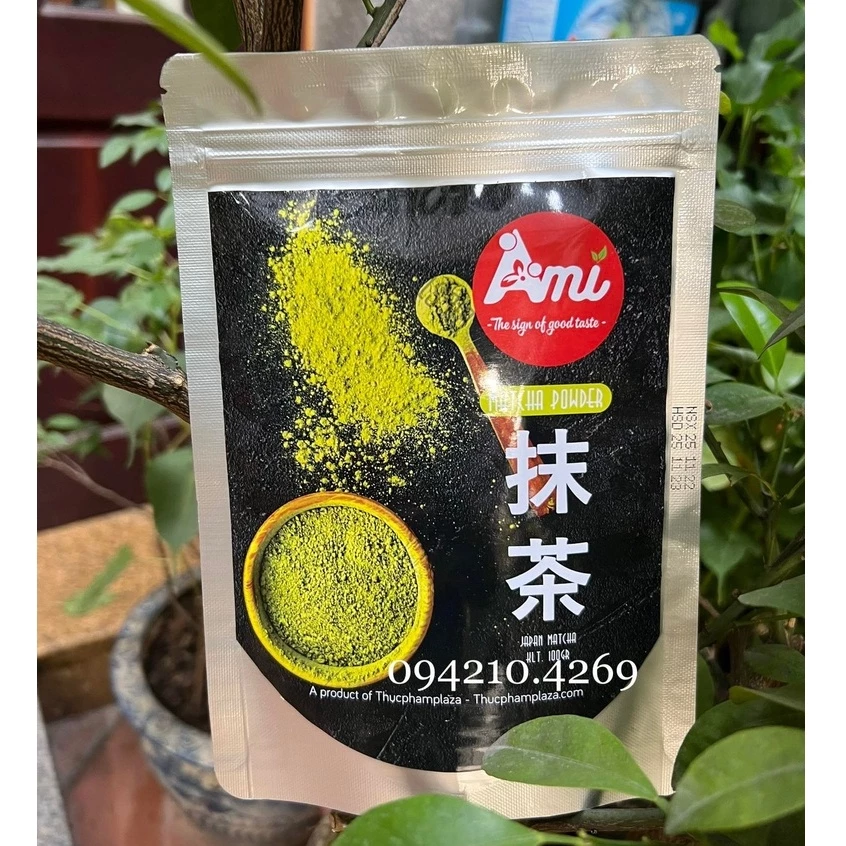 Bột Matcha/ Bột Trà Xanh Nguyên Chất AMI gói 100g - Tổng kho nguyên liệu