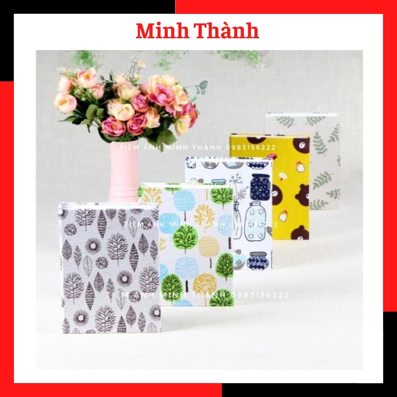 Album đựng ảnh 9x13, 13x18 đựng được 100-200 tấm bìa vải Vintage