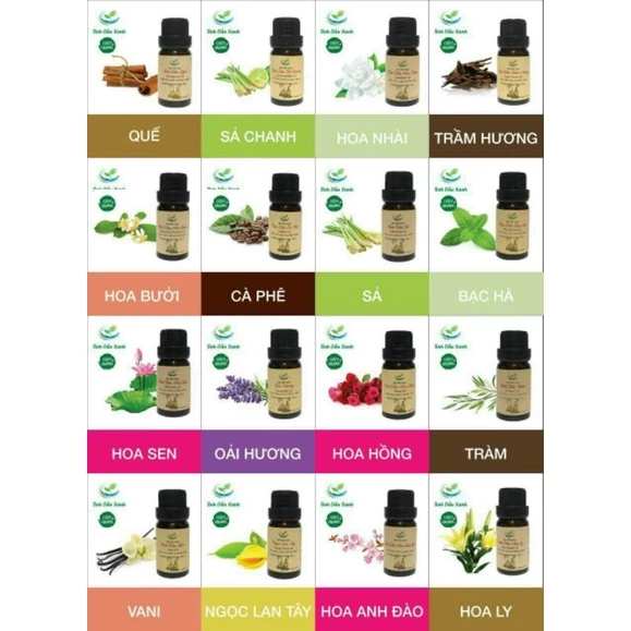 Tinh Dầu Thật ☘️có kiểm định☘️ 100% tự nhiên