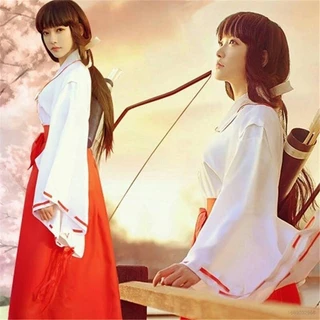 Áo Khoác kimono Tay Dài Hóa Trang Nhân Vật Hoạt Hình Inuyasha Kagome NS3