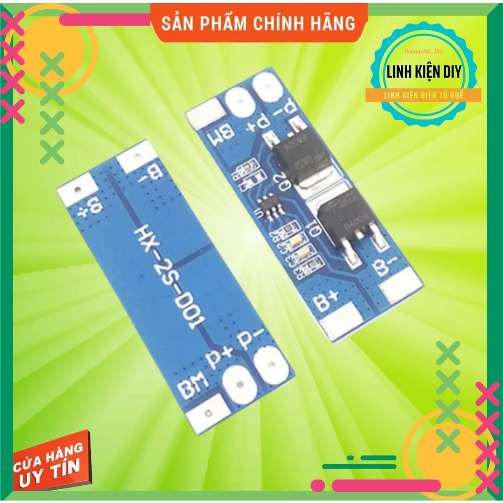 [S052] Mạch bảo vệ pin lithium 18650 2S 8.4V 10A A18-4